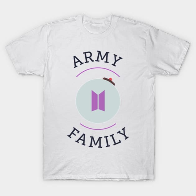 BTS ARMY family logo T-Shirt by Oricca